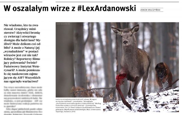 Dzikie Życie Lex Ardanowski